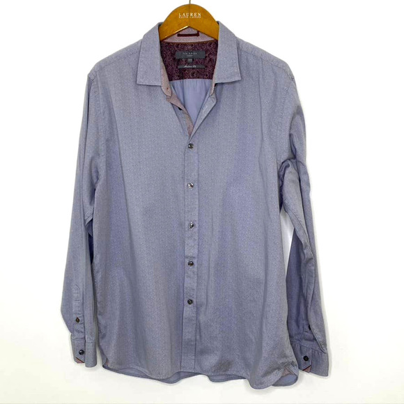 Ted Baker Modern Fit‎ button front shirt - Picture 1 of 12